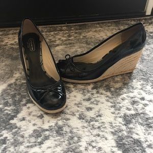 Coach wedge shoes